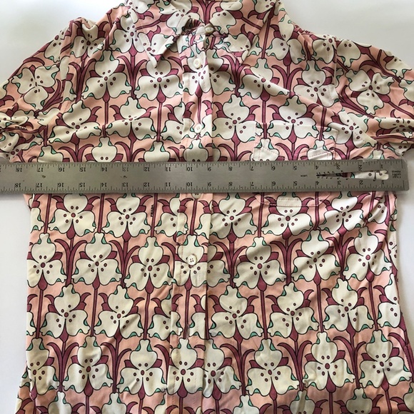 Prada/ Floral Long Sleeve Top/Shirt / Size Small - Picture 9 of 11
